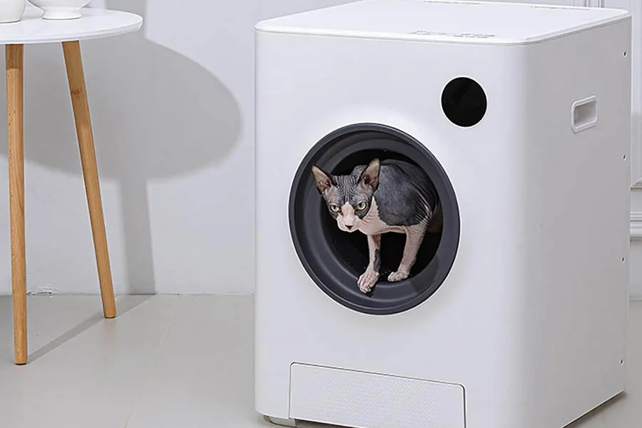 self clean cat litter box